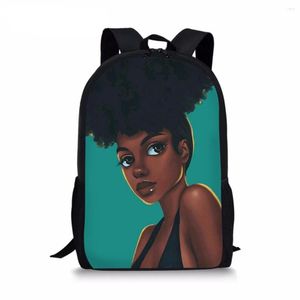 Mochila African Black Hairstyle High Students para adolescentes, paquete de viaje, bolso de compras, bolso de hombro, Mochila para mujer