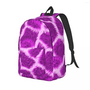 Sac à dos fuchsia girafe imprimé animal extérieur sac à dos boy girl sacs scolaires de haute qualité.