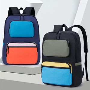 Sac à dos Style japonais cartable couleur couture étudiant livre multifonction étanche Mochila grande capacité ordinateur portable XA88C