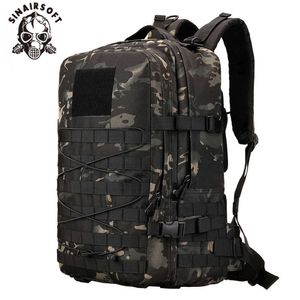 Sac à dos en Nylon tactique Camping 45L armée militaire sac à dos extérieur hommes Camping sac à dos tactique randonnée sport Molle Pack sac d'escalade