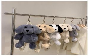 Mochila bolso peluche perro animal hombros suaves de peluche teléfono monedero de monedas juguetes para muñecas para niños regalos de vacaciones1011634