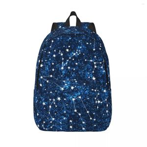 Sac à dos étudiant sac Constellation symboles espace fond Parent-enfant léger Couple ordinateur portable
