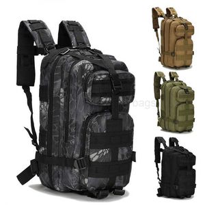 Mochila Estilo 20-30L Hombres Mujeres Camuflaje Senderismo Pesca Bolsa de caza Mochila de viaje Mochilas militares Deportes tácticos Camping Senderismo Bolsas elegantes bolsas de diseño