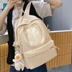 Mochila estilo Bagharajuku para chica, bolsa impermeable a la moda para mujer, Kawaii, estudiante universitaria a la moda, bonita escuela para mujer, libro genial 220723