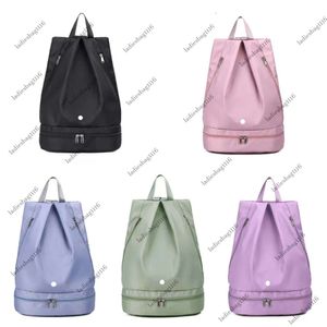 Mochila estilo Yogo para mujer, bolsa nueva, seca y húmeda, separada con almacenamiento de zapatos, impermeable para gimnasio LL Fit # A57