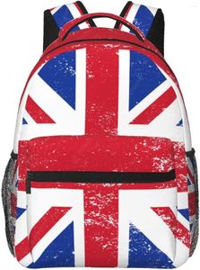 Mochila Union Jack British Flag Travel Senderismo Camping Day Pack para mujeres hombres