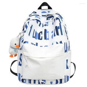 Backpack Women School for Teen Girls Boys Étudiant en nylon Bookbag Fashion Korean Bagpack