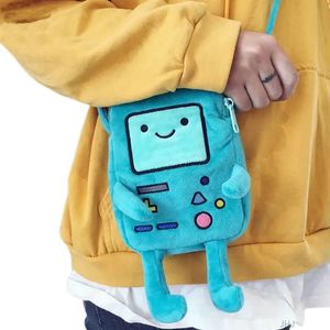 Mochilas Finn Jake Figura Crossbody Bag Swag Rap Plush Moned Phone Venanture Robert Bmo Toys For Children Gift 231212