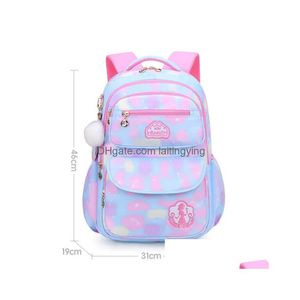 Backpacks Girl Children Backpack School Bag Back Pack Pink For Kid Child Teenage Schoolbag Primary Kawaii Cute Waterproof Little Cla Dhm4G