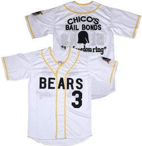 Mens Bad News Bears 12 Tanner Boyle 3 Kelly Leak Shirt 1976 Chico's Bail Bonds Movie Camisetas de béisbol