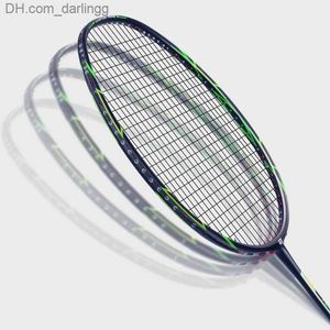 Badminton Rackets Badminton Racket Ultra Light 6U Full Carbon Adult 72g Offensive Defensive Game Training Racket Single Shot Badminton Racket Bag Q230901