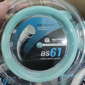 Volantes de bádminton, cuerdas de 200m, carretes finos de 0,61mm, buena repulsión, máquina de elasticidad súper alta BS61