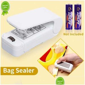 Bag Clips 1Pc Portable Heat Sealer Plastic Package Storage Clip Mini Sealing Hine Handy Sticker Seal Without Battery Drop Delivery H Dht2E