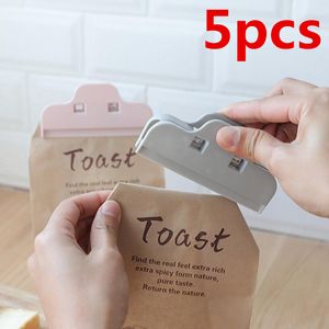 Bag Clips 5Pcs lot Portable large Kitchen Storage Food Snack Seal Sealing Sealer Clamp Plastic Tool 230503