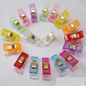 Clips de sac Nouvelle arrivée 10 couleurs Support de merveille en plastique pour le bricolage tissu quilting artisanat couture tricot Lz0857 livraison directe maison Gar Dhap7