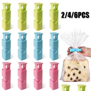 Bag Clips Sealing Clip Food Preservation Snack Fresh Storage Seal Sealer Clamp Kitchen Tool Hh401 Drop Delivery Home Garden Housekee Dhvxa