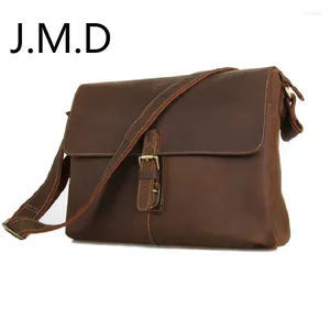 Bag J.M.D Fashion Fashion Mas de cuero Crazy Horse Mintería Sling Messenger de hombro