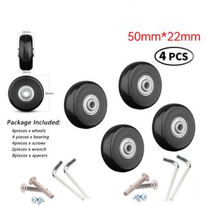 Bag Parts Accessories 4 Pcs Durable Silent Easy Replacement Luggage Wheel Ball Screw Belt Repair Tool Travel Accessories Heavy Duty Carrying Case 230228