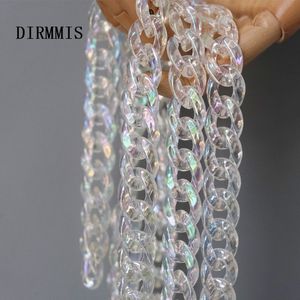 Bag Parts Accessories Fashion Woman Handbag Accessory Chain Light Transparent Acrylic Resin Luxury Strap Women Shoulder Clutch 230320