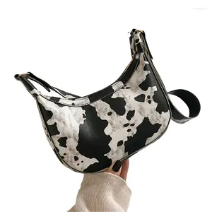 Bag Retro épaule Fashion Animal Print Handsbag Embrayage avec fermeture de fermeture éclair pour les femmes