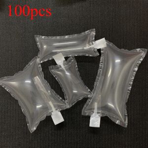 Sacs 100pcs Fixer d'emballage Supplies Anticollision Air Pouche transparent sac à coussin gonflable Sacs d'expédition