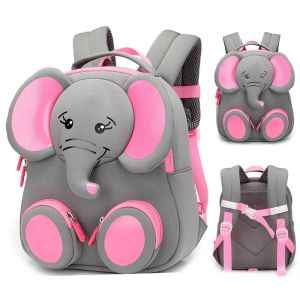 Sacs 2023 New Fashion Children School Sacs For Girls Boy 3D Elephant Design Student School Backpack Kids Bag Mochila Escolar