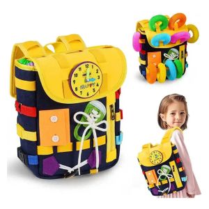 Sacs pour enfants en feutre sac à dos pour enfants sac à école mini sac à dos pour filles noue les lacets zipper fins de motricité