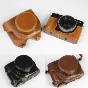 Sacs pour Fuji Xe4 Xe4 Fujifilm avec une sangle de boîtier en cuir en cuir Caméra HQ 27 mm