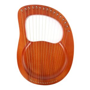 Sacs Harp 10/16 Strings Lyre Harp Wooden Mahogany Strings Harp Musical débutant Instrument avec des cadeaux assortis sac à main