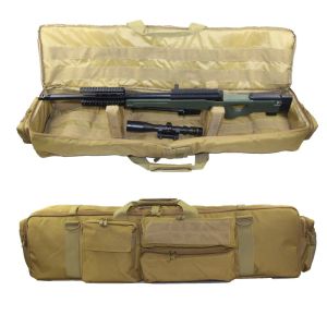 Sacs militaires Double fusil pistolet sac à dos étui pour M249 M4 M16 AR15 G36 Airsoft carabine sac de transport étui pour la chasse