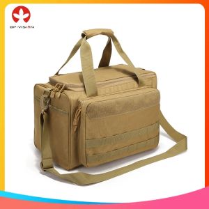 Sacs Tactical Range Sac MOLLE SYSTEM 600D IMPHERPHERPHERP THIR TOSH PISTOL Rangement Pack Khaki Hunting Accessories Tools Bag