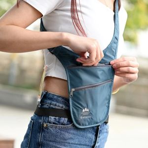 Sacs Ultrahin Travel Travel Underar Taist Sac Outdoor Run Sport Sport Sac à poitrine Anti Vol Pack de téléphone invisible outils clés Pocket Pocket