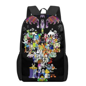 Sacs Undertale Sans Game 3D Print School Sacs pour garçons Girls Students Primary Backpacks Kids Book Bag Satchel grande capacité sac à dos