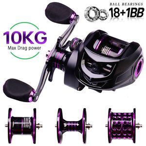 Baitcasting Reels Reel 18 1BB Ultralight Casting Pêche en métal lisse avec bobine profonde ou peu profonde pour basse 230613