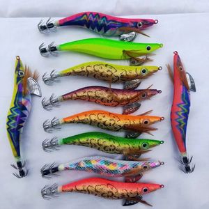 Appâts Leurres 20 pièces leurre de pêche calmar gabarits 35 135 cm 22g laser bady corps brillant couleur aléatoire mélangée 231202