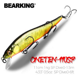 Appâts Leurres Bearking 11cm 14g SP plongée 1.5m professionnel Minnow Wobbler leurres de pêche qualité jerkbaits appâts artificiels prédateurs s'attaque 230909