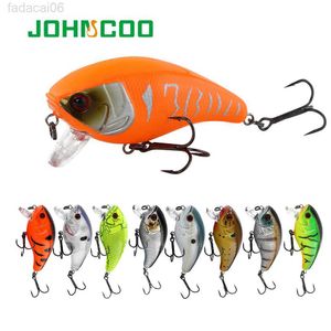 Baits Lures JOHNCOO Crankbait Fishing Wobblers 17,5g 7cm Artificiell vev Bait Bass Fishing Lure gädda Flytande Lure Med VMC Krok HKD230710