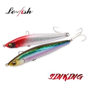 Appâts Leurres Le fish 75mm 85mm 95mm 105mm coulant leurre de pêche poids bar matériel carpe Pesca accessoires poisson d'eau salée appât Isca artificiel 231206