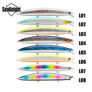 Appâts Leurres SeaKnight SK008 Minnow leurre de pêche dur 20g 125mm appâts de natation artificiels 3 crochets Wobblers attirail 03 09M 231020