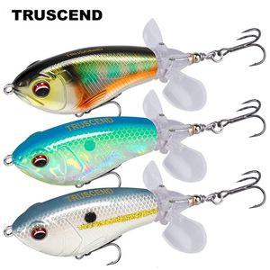 Appâts Leurres TRUSCEND Topwater Fishing avec BKK Hooks Pencil Plopper pour Bass Catfish Pike Perch Eau douce ou eau salée 230801