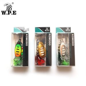 Baits Lures W.P.E Komodo 1 PPCS Spinner Lure 11.1G/16.9g Metal Fishing Lure Artificial Hard Ceba Feather Spoon Fishing Tackle Crankbait Pike 230812