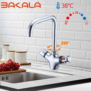 BAKALA Thermostatic Kitchen Faucets mixer taps wash basin sink faucets bathroom basin sink mixer water tap torneira griferia 210719