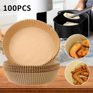 Bakeware Tools 100pcs Air Fryer Disposable Paper For Cheese Cake Accessories Parchment Steamer Mat Baking Papers