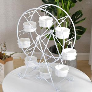 Bakvormen Gereedschap Decoratie Metalen Opbergrek Reuzenrad Cupcake Houder Bruiloft Verjaardagsfeestje Cake Stand Display