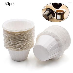 Herramientas de horneado Reemplazo desechable Filtros de café K-Cup Paper para tazón de pastel de filtro blanco Keurig Tazón