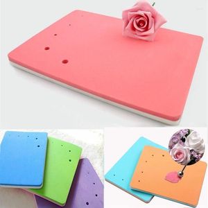 Outils de cuisson, éponge rectangulaire, coussin en mousse pour gâteau, modélisation de fleurs, tapis de Fondant, cuisson pour Sugarcraft, décoration de couleur aléatoire, bricolage