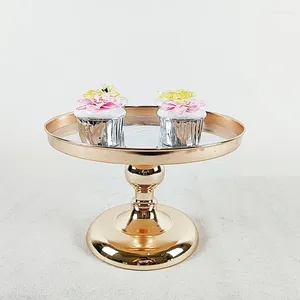 Ustensiles de cuisson SilverGold miroir support à gâteau galvanoplastie métal Cupcake fête de mariage Dessert Table décoration