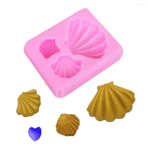 Moules de cuisson 1 pièces coquille 3D Silicone moules pour cuire chocolat bonbons Fondant gâteau décoration outils Cupcake sucre cuisine ustensiles de cuisson M588