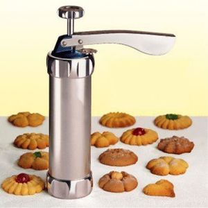 Moules de cuisson Cookie Press Machine Biscuit Maker Gâteau Fabrication Pistolet De Décoration Cuisine En Aluminium Glaçage Ensembles 230331