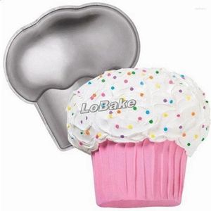 Moldes para hornear Alta calidad 10 pulgadas de muffin cupcake Mold de pastel de metal de aluminio Tin